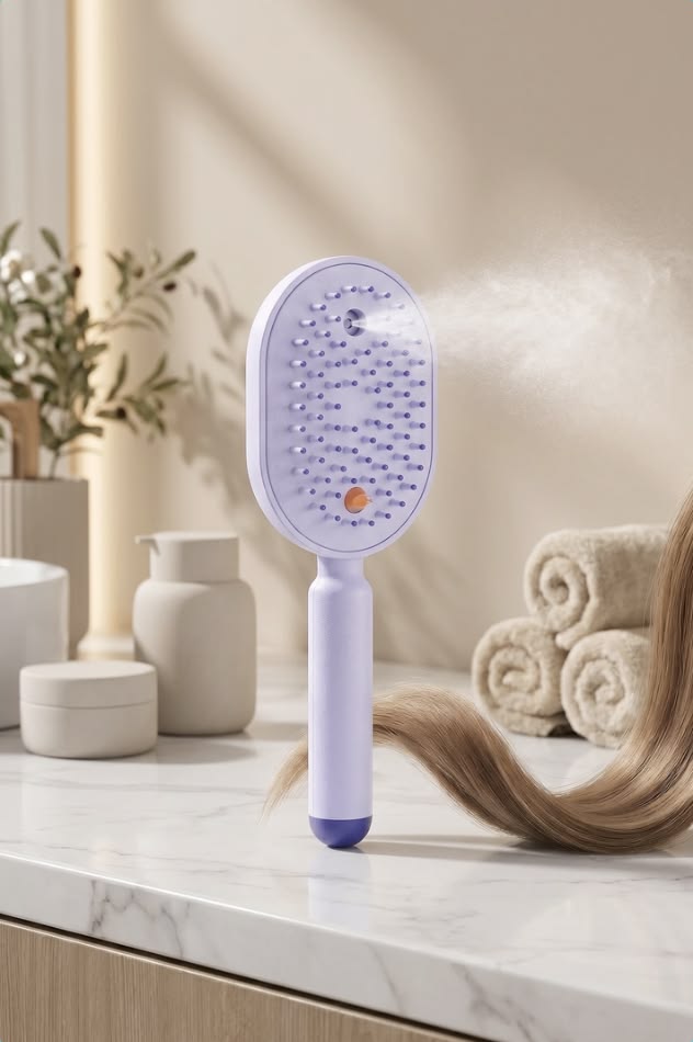 Electric Spray Retractable Air Cushion Comb