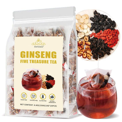 Premium Ginseng Five Treasure Herbal Tea