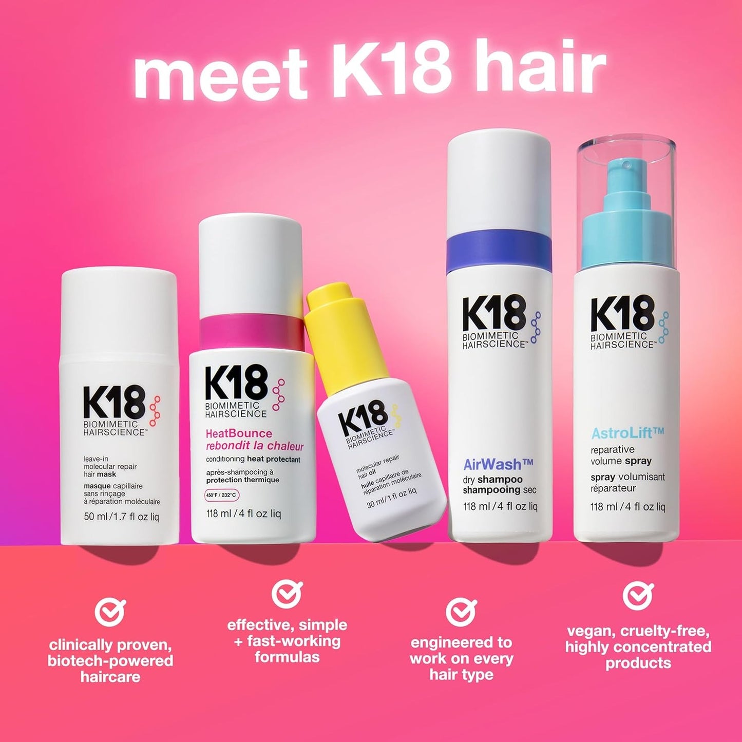 K18 Leave-In Molecular Repair Hair Mask